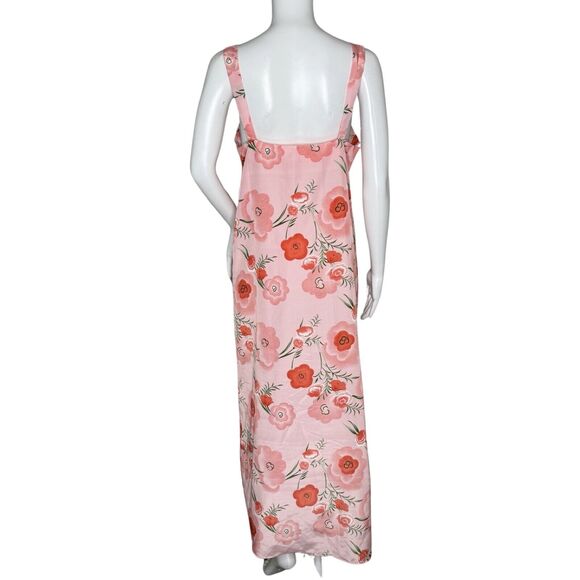 Contessa Di Roma Nightgown Womens Small Pink Floral Flower Bohemian Grandma - Picture 9 of 14